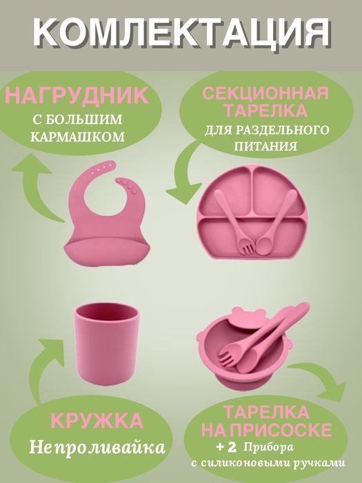 Силиконовая посуда для детей