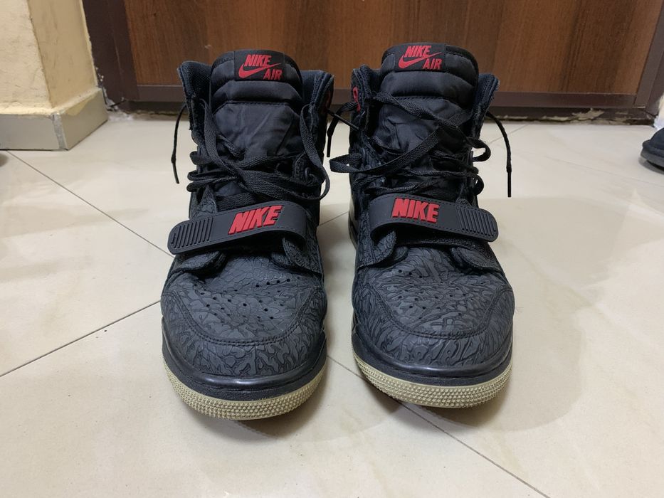 Jordan Legacy 312 Elephant Print Bred, marimea 44,5