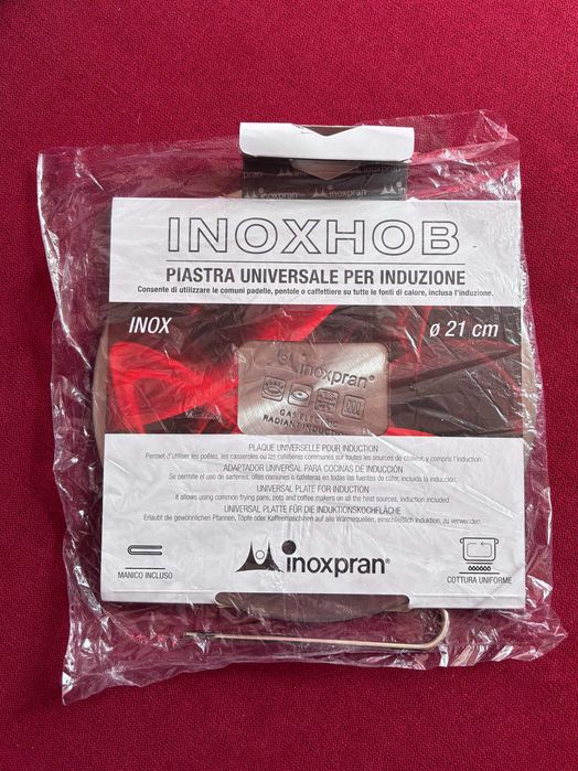 Dispozitiv plita, adaptor pentru plite cu inductie, Inox, Argintiu