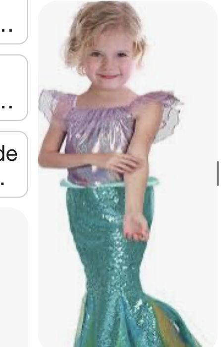 Costum Sirena fetita marimea 98-116