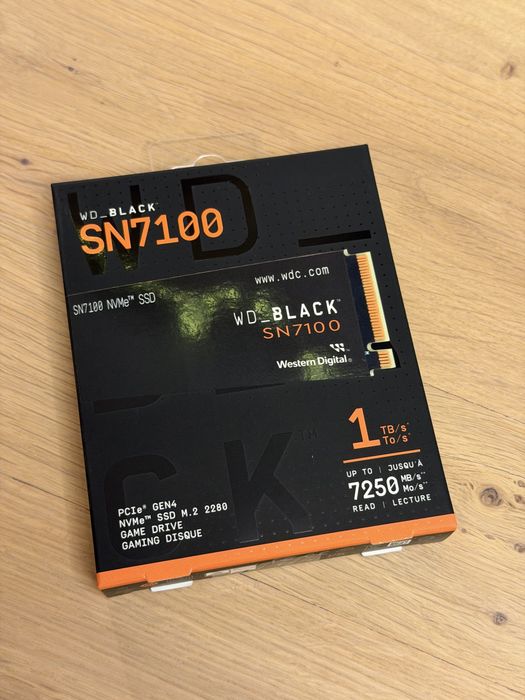 1TB SSD WD Black SN7100 – Чисто нов, неразпечатан, 60м гаранция.