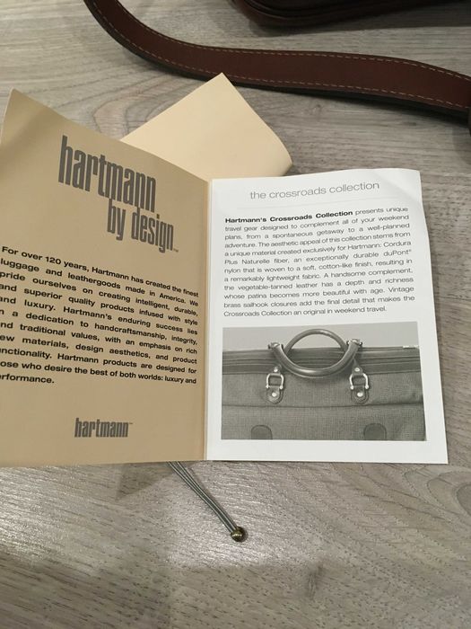 HARTMANN Unisex Винтидж чанта кожа