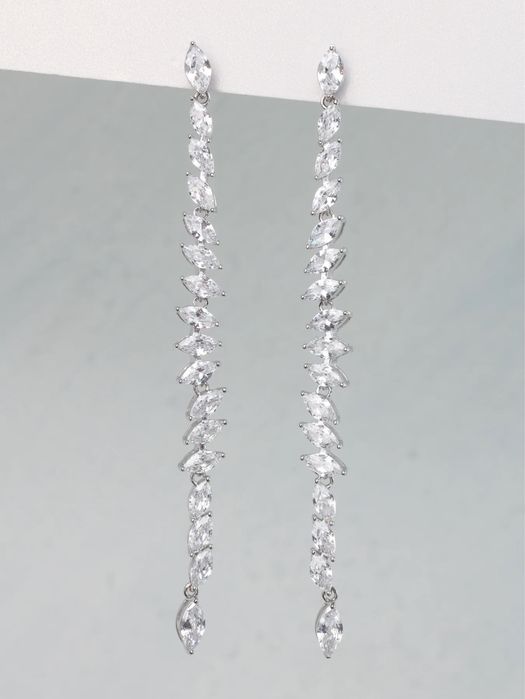 Cercei cristale cubic zirconia si swarovski
