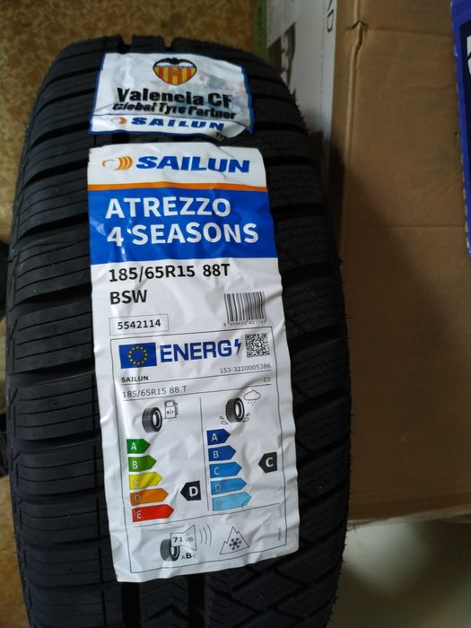 Всесезони гуми 185/65/15 нови 4бр.
