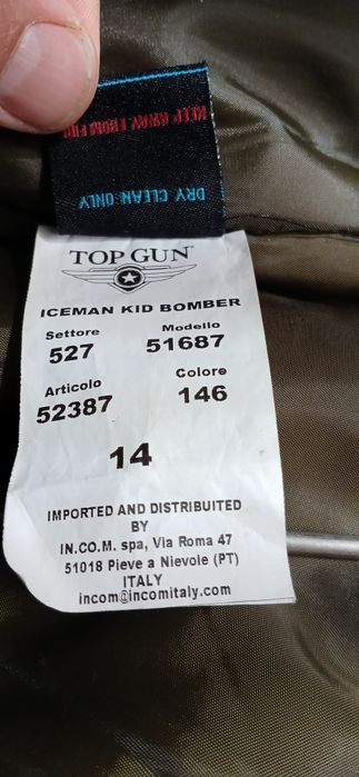 Geaca pilot Top Gun copii 14-15 ani.