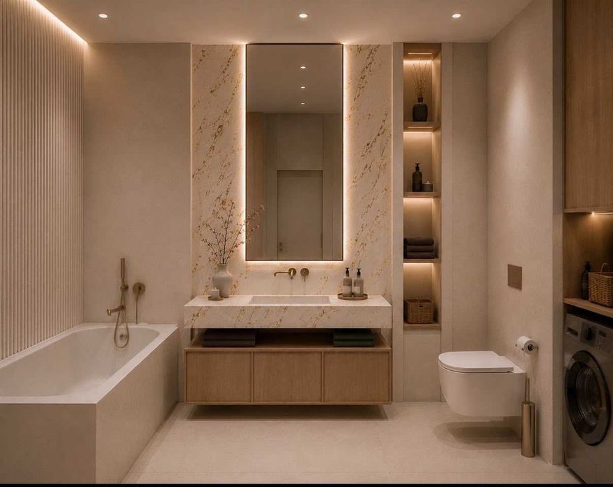 Studio 2 camere decomandat | Faleză Nord | Design interior și amenajare incluse