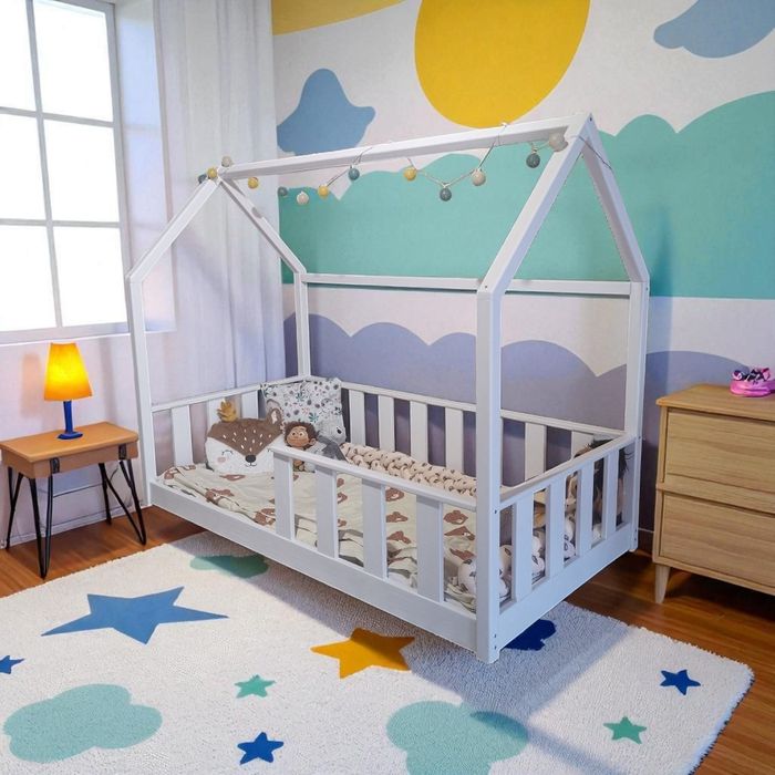 Детско легло - къщичка, тип Монтесори
