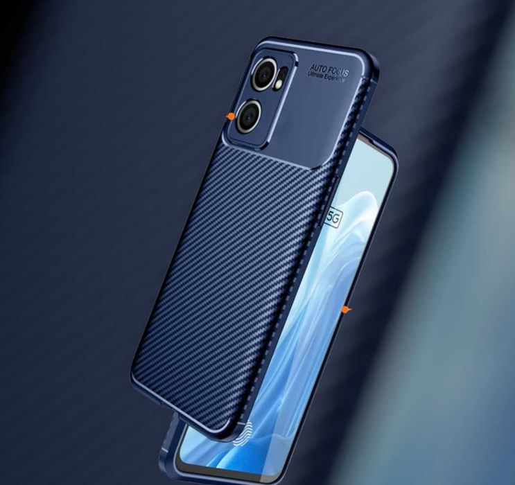 Husa Premium antisoc model Carbon pentru Oppo Reno7 5G