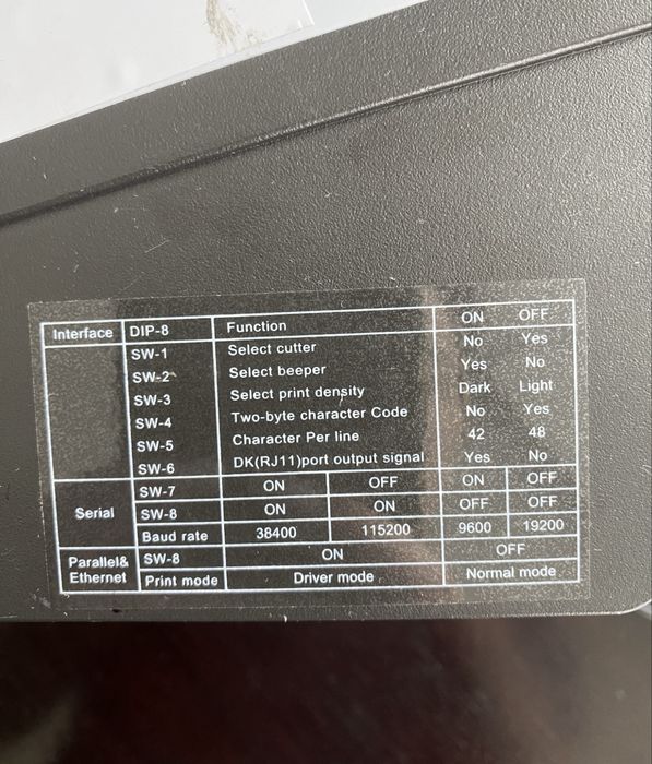 Принтер чеков Senor