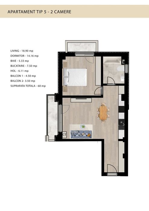 MTL CONSUL RESIDENCE - Apartament de vanzare