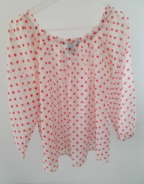 Bluza cu buline maneci lungi