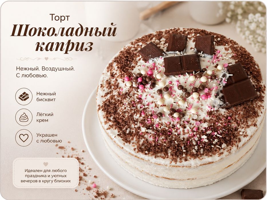 Домашние десерты, торты