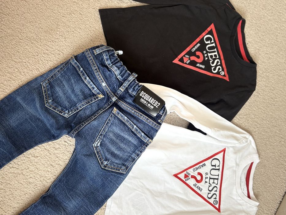 Оригинални блузки Guess и дънки DSQUARED2, размер 3г