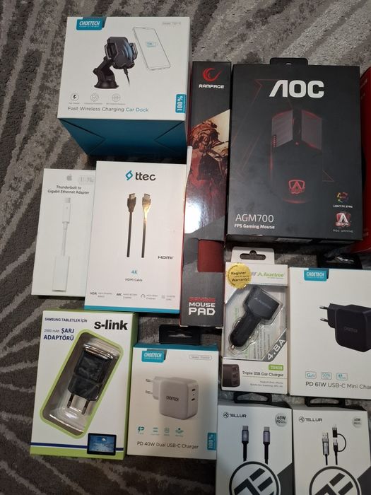 Periferice PC , incarcatoare , cabluri USB C Lightning
