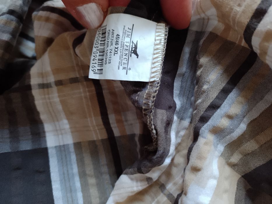 Cămașă 100% bumbac Jim Spencer 45/46 XXL