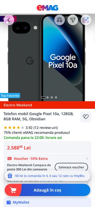 Google Pixel 10a obsidian 128GB • NOU • neverlocked