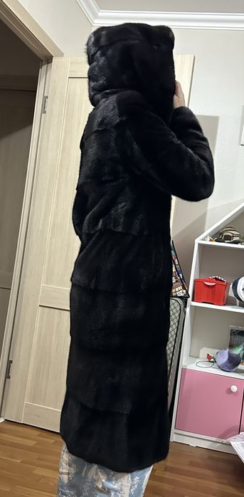 Шуба норковая black lama