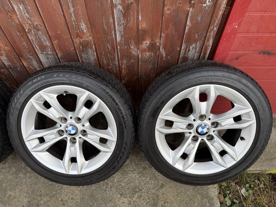 Vand jante aliaj originale BMW 5x120+anvelope IARNA 225.50.R17