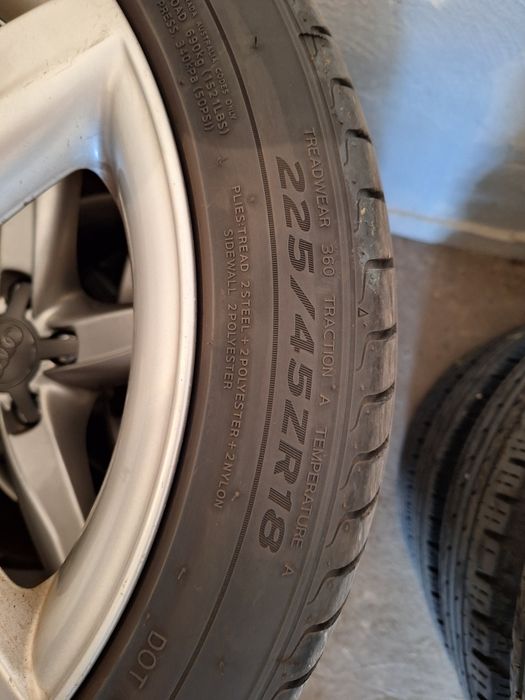 Jante originale Audi 18 " + anvelope vara 225/45/18