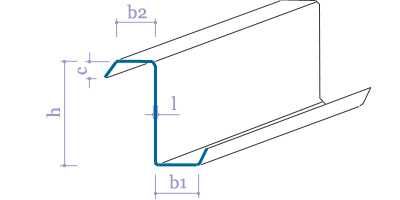 Profile metalice zincate Z 340 Structura
