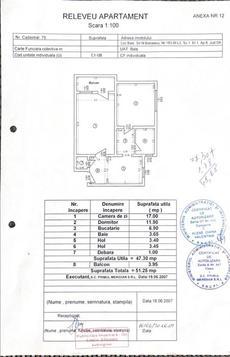 Apartament cu 2 camere de vanzare