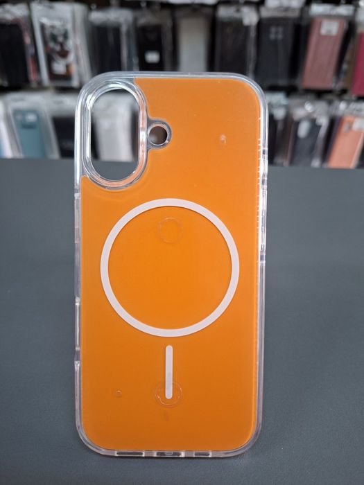 Силиконов гръб/Кейс Mag safe за iPhone 17 зареждане и защита в едно