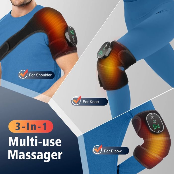 Безжична отопляема наколенка за болки в коляното, рамото лакътя