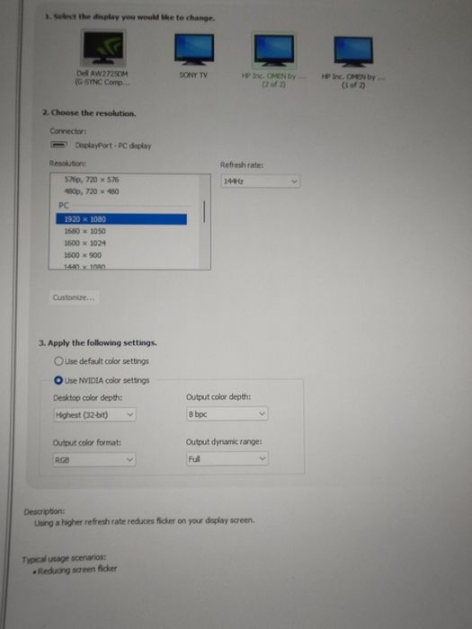 Монитор HP Omen 25 144hz