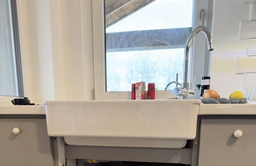 Chiuveta bucatarie ikea - havsen - cu front vizibil (farmhouse)