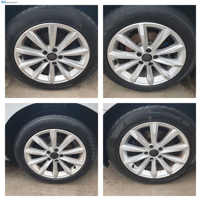 Set 4 Jante Janta Roata Roti Aliaj 215 55 17 R17 Volkswagen Caddy 2003 - 2015 (anvelope vara dot 2024 si 2025) [Q0462]