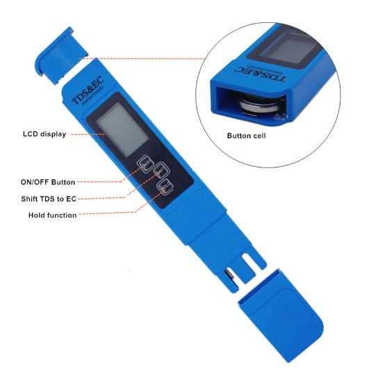 ТДС ЕС метр 3 в 1