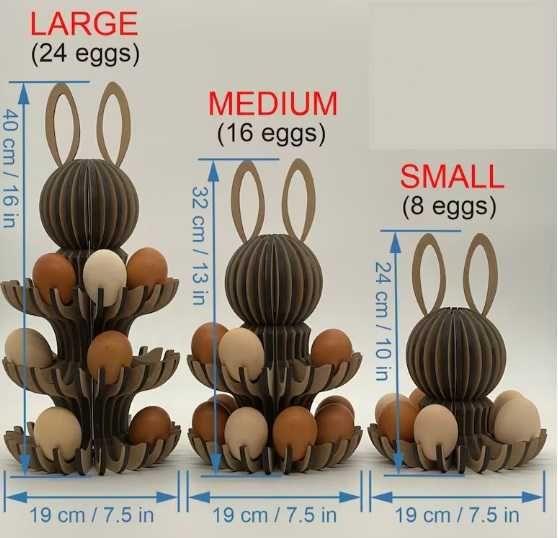 Suport oua  din lemn - diferite dimensiuni