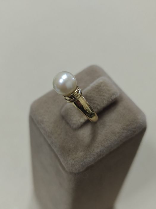 Inel cu perla aur 18k 3.40gr (r)