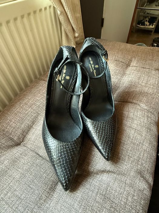 Pantofi toc Massimo Dutti piele