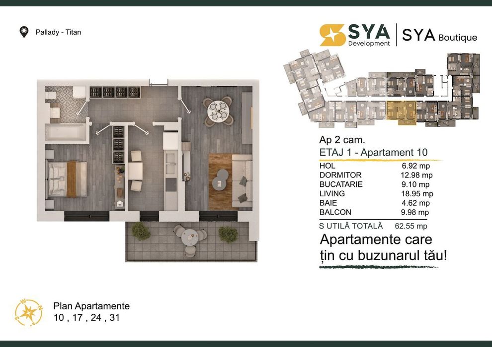 Promo - 2 Camere Decomandat -  Loc De Parcare Inclus!