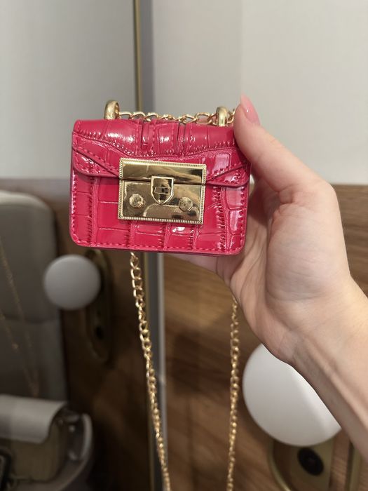 Мини чанти в кафяво и циклама