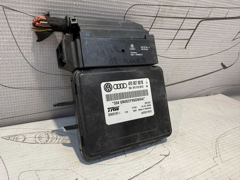 Modul frână de mana EPB Audi A6 S6 C6 4F 4F0907801B 2009 / [2004-2011] / (5B3)