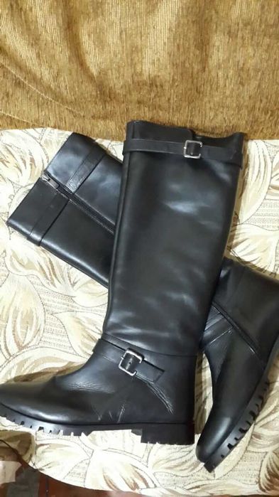 Сапоги новые р.40, натуральная кожа