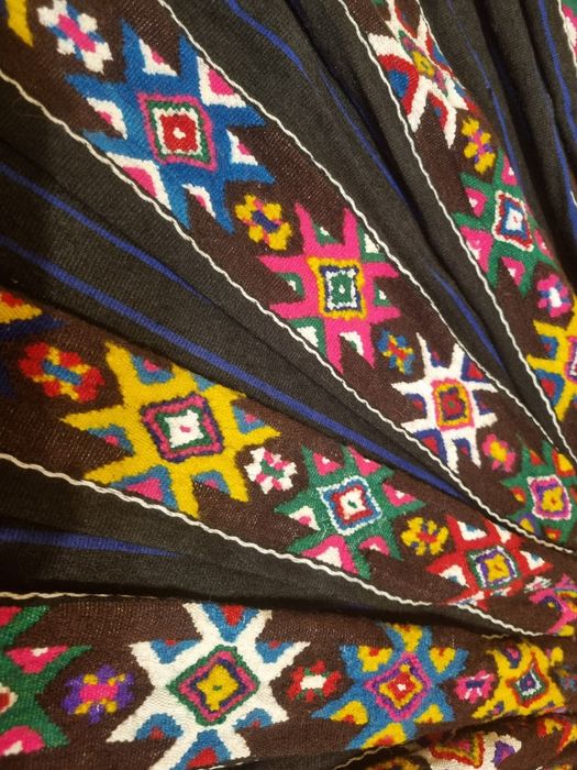 Valnic vechi de lana tesut manual