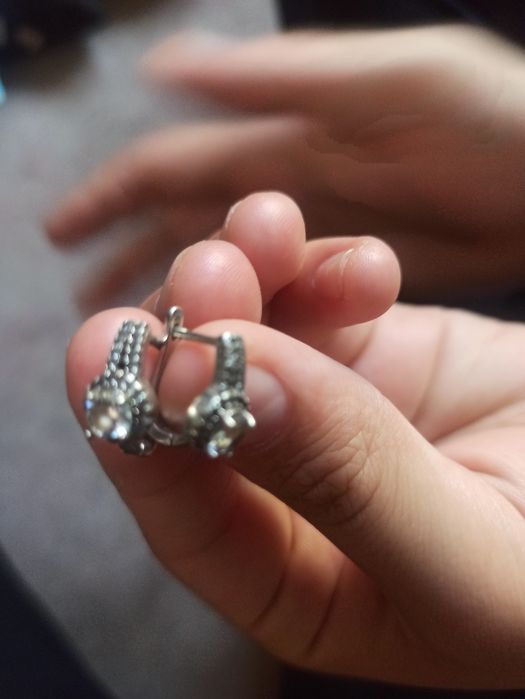 Серёжки серебро 925 пробы