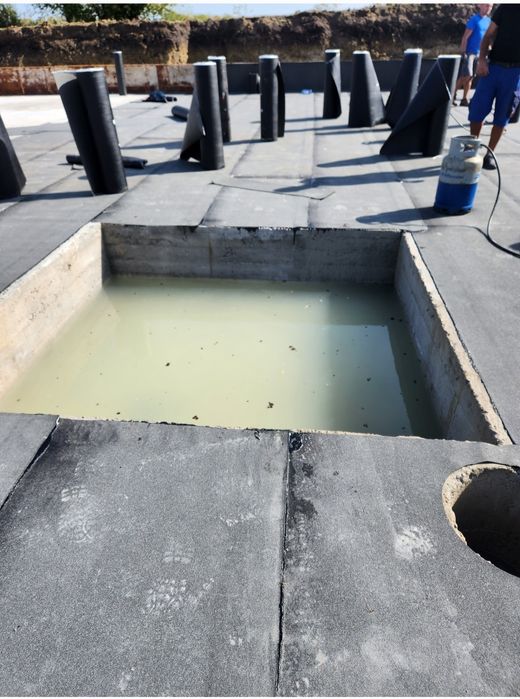 Executam lucrări de hidroizolații