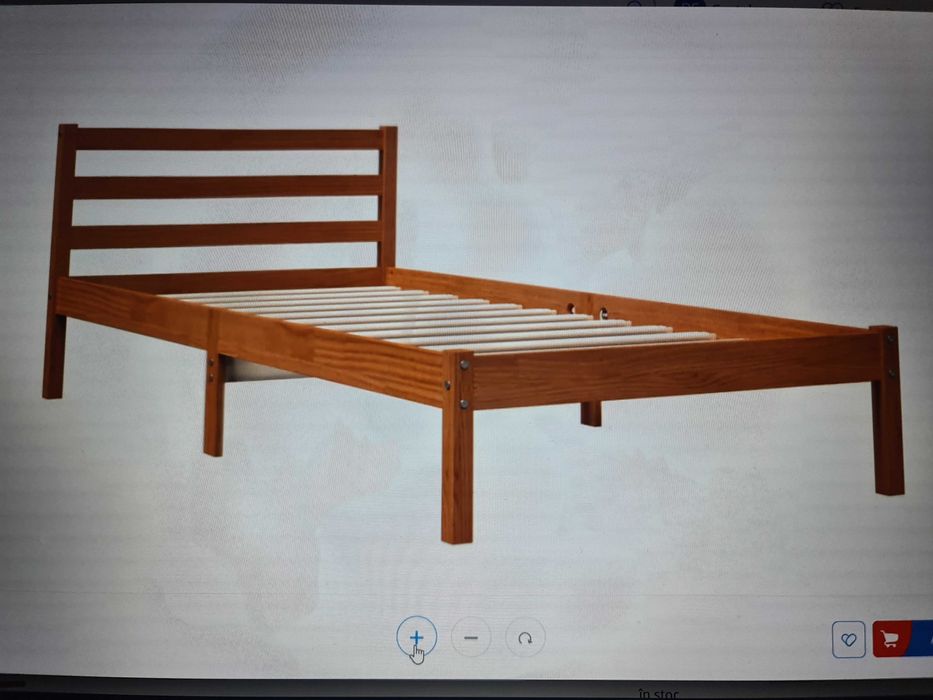 Pat 100x200 cm fara saltea