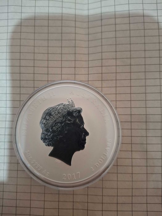 Ново!!2 oz Сребро Година на петел 2017