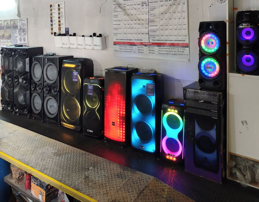 музыкальные колонки с микрофонами
