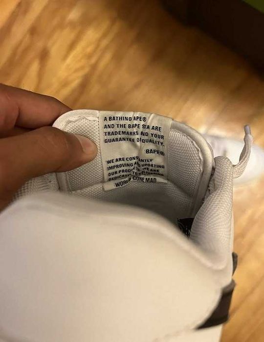 A Bathing Ape Bape Sta Low M1 Black/White 28