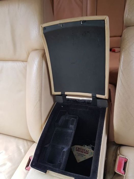 Cotiera Piele Crem cu Butoane Incalzire Bancheta VW Phaeton 2002 - 2010