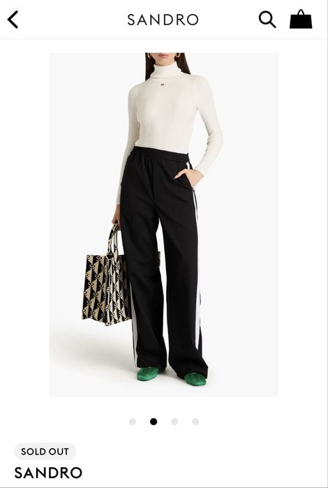 Sandro Paris блузи поло с емблема с логото