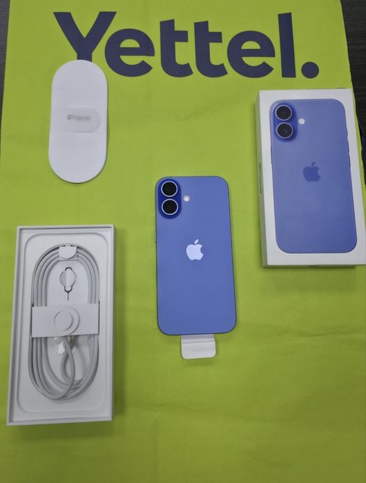 128GB iPhone 16 Гаранция Yettel 3г. 2027 Ultramarine / Син