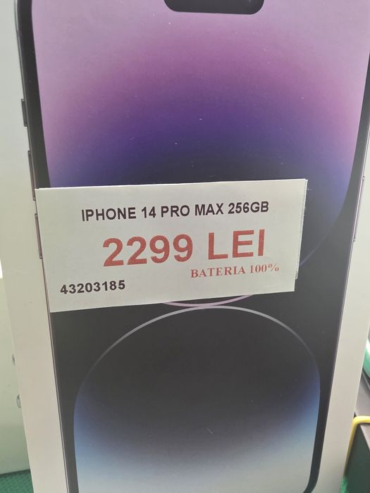 Iphone 14 Pro Max 256 GB bat 100% Lazar Amanet Crângași 43203