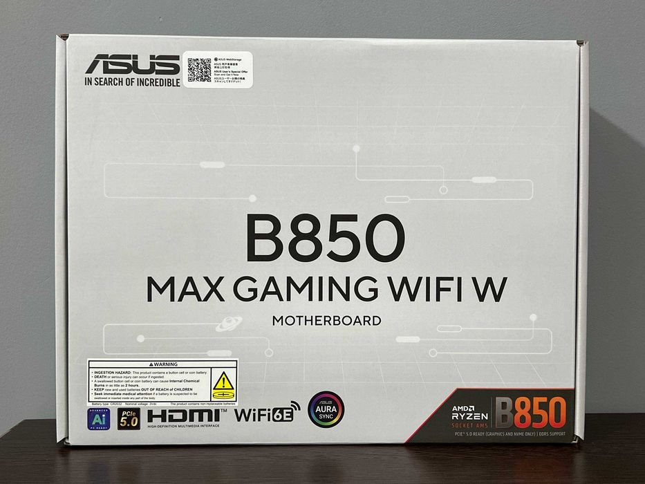 ASUS B850 Max Gaming wifi w